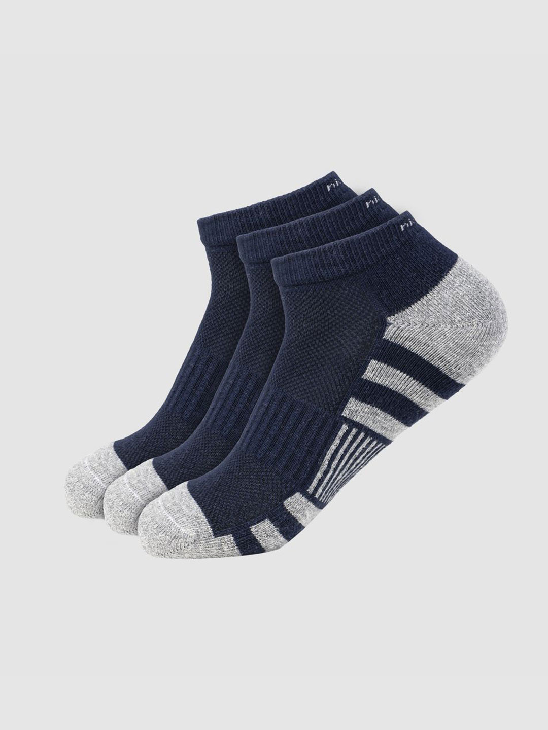 Nickron Men Pack Of 3 Printed Ankle-Length Eco Comfort Ocean Socks