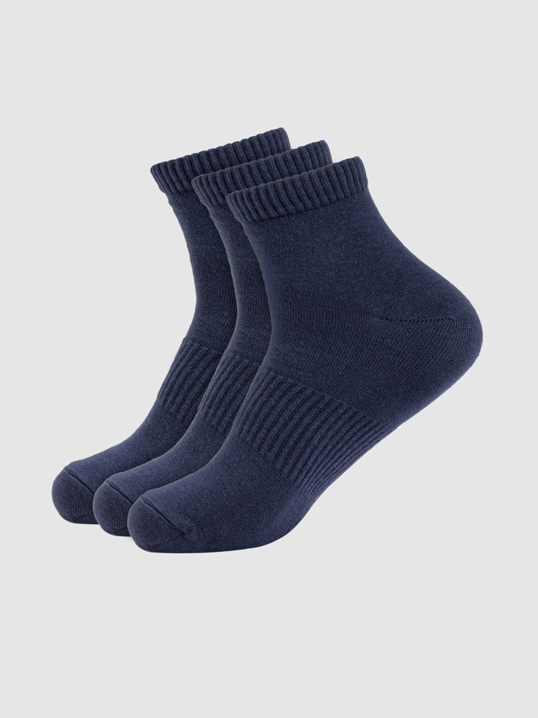 Nickron Men Pack Of 3 Cotton Eco Touch Ankle-Length Socks