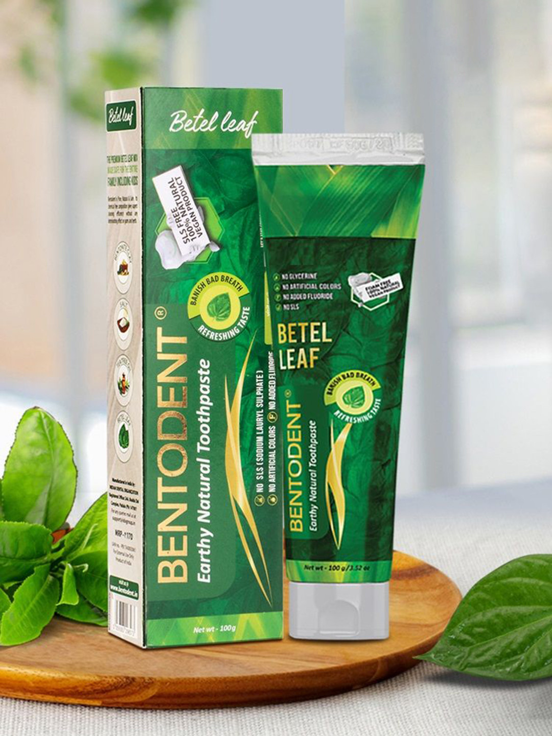 BENTODENT Set Of 2 Betel Leaf Natural Toothpaste - 100 g Each