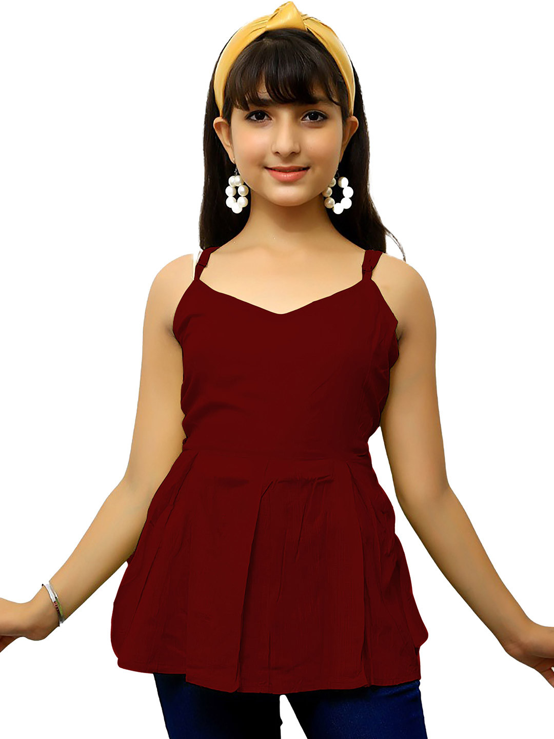 FELLAMO Girls A-Line Top