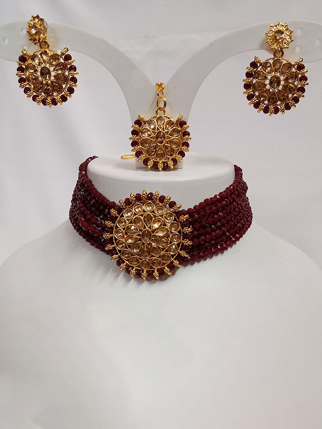 JMBW INTERNATIONAL Dori Gold Plated Jewellery Set