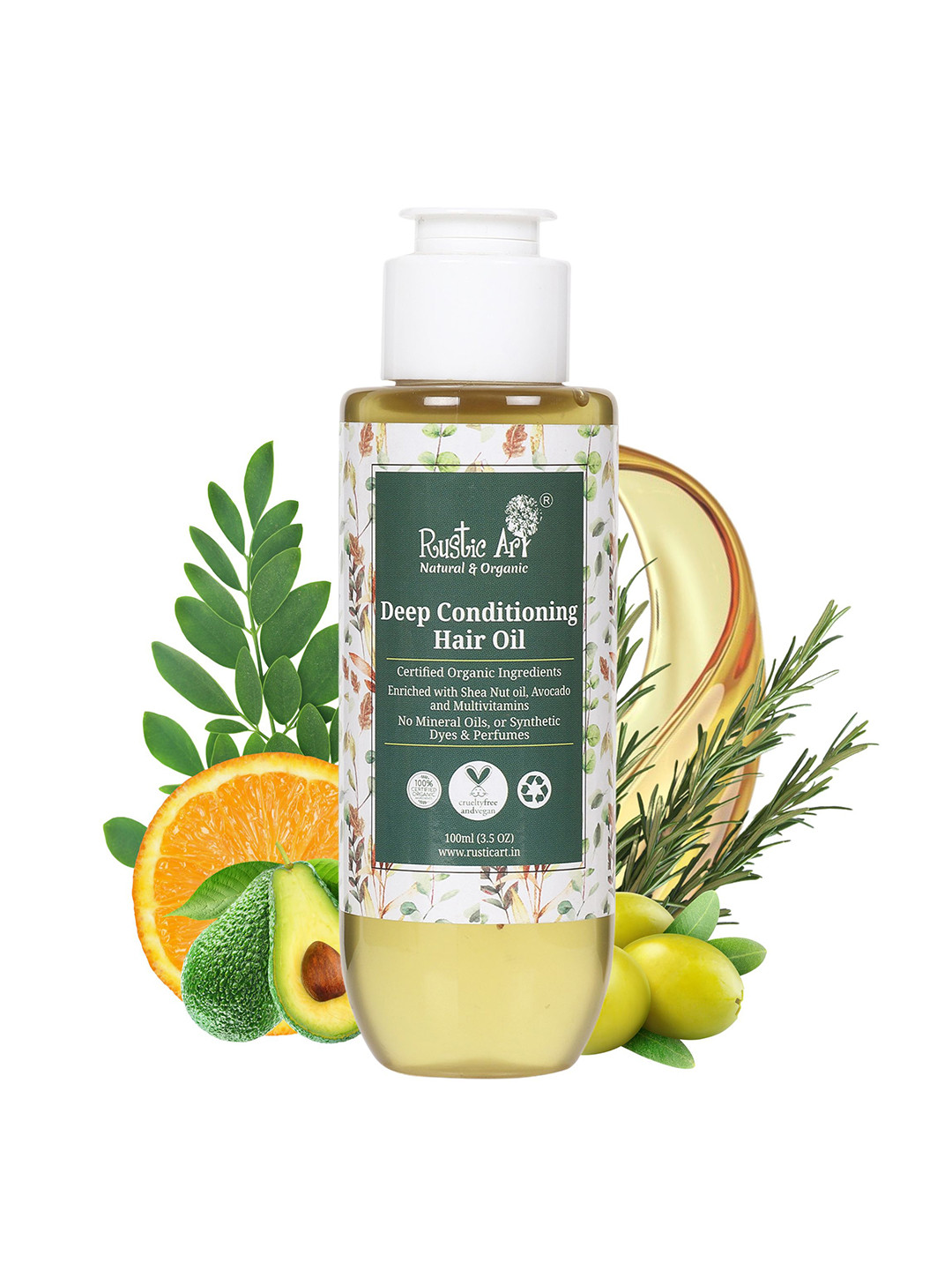 Rustic Art Deep Conditioning Hair Oil Enriched With Shea Nut & Avocado- 100 ml