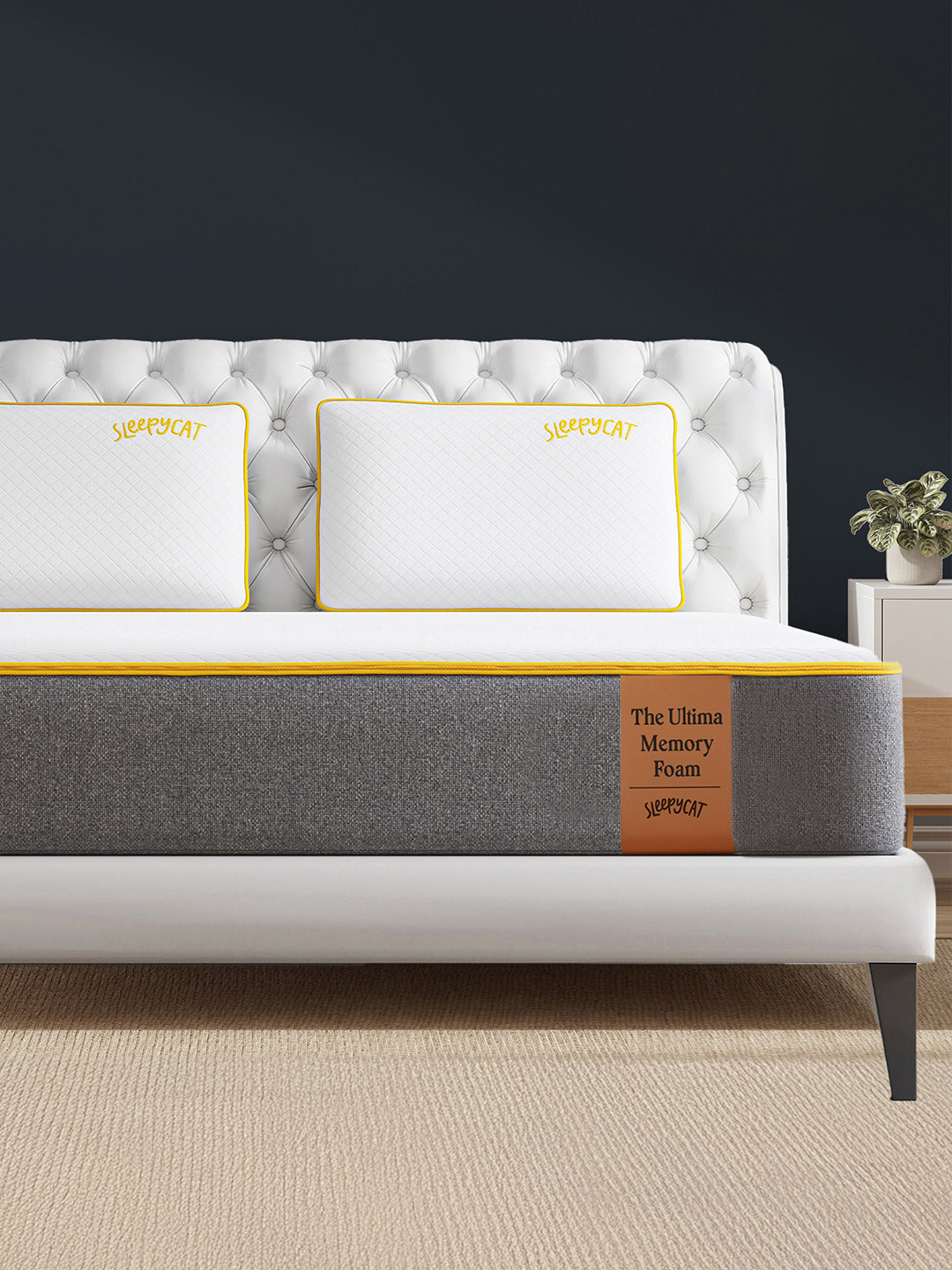 SleepyCat Ultima CoolTEC Fabric 8 Inch Thickness King Size Mattress 78x72x8 Inches