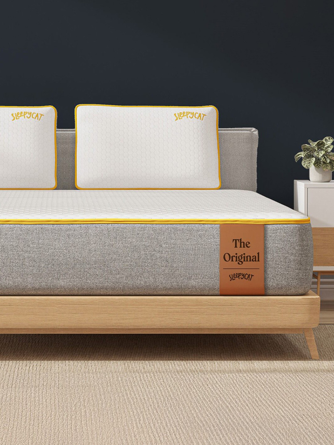 SleepyCat Original Ortho Medium Firm 6 Inch Thickness Queen Size Mattress 72x60x6 Inches