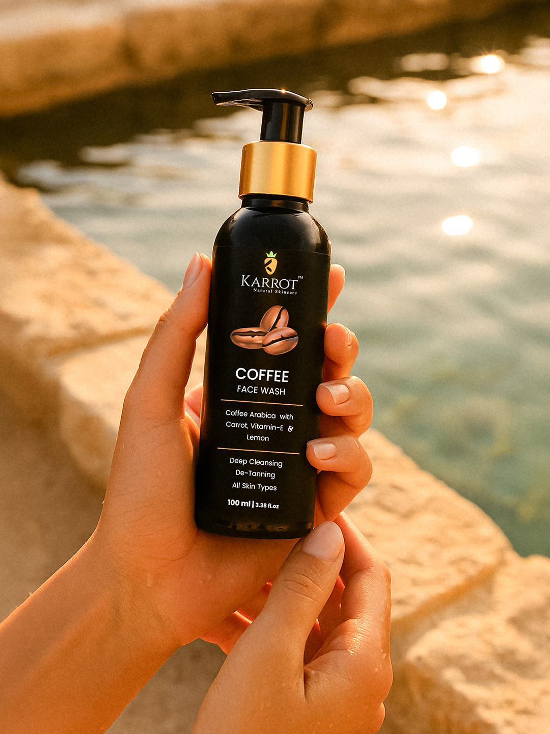 KARROT NATURAL SKINCARE Coffee Face Wash For De-Tanning & Deep Cleansing - 100 ml