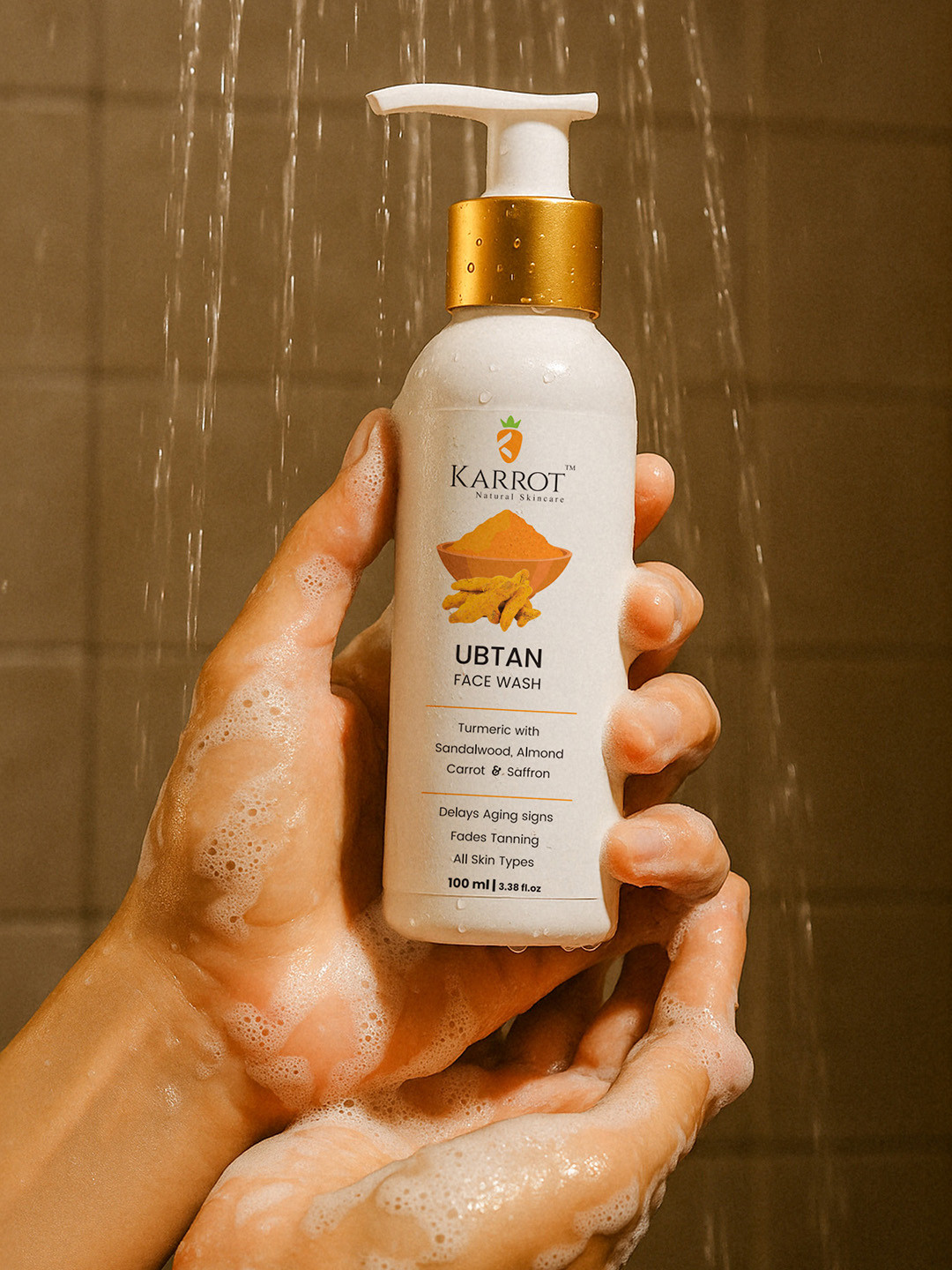 KARROT NATURAL SKINCARE Ubtan Brightening & Glowing Face Wash - 100 ml