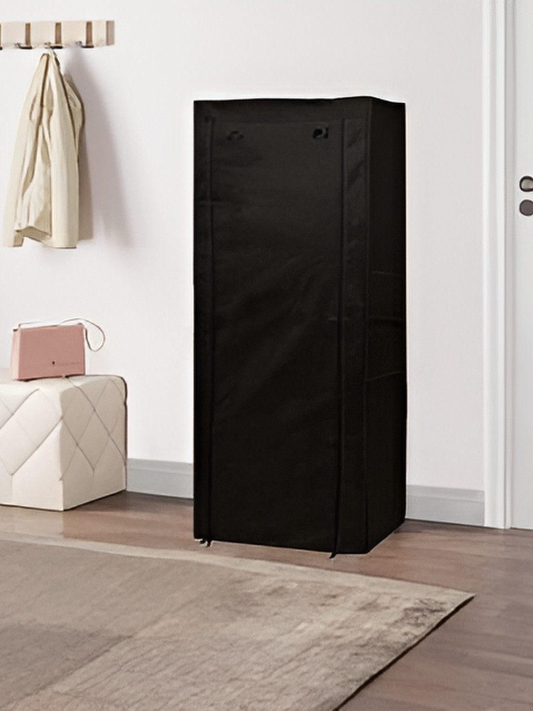 Urban Choice Black 9-Layers Collapsible Shoe Rack