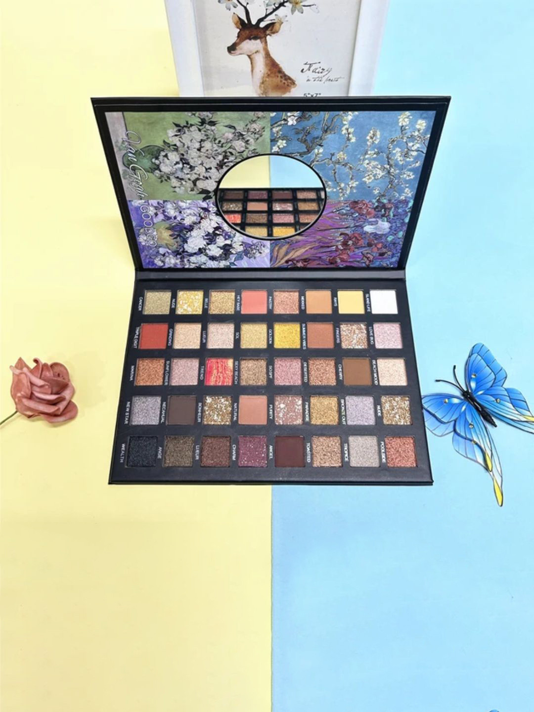 RANORE 40 Colors Van Gogh Flower Eyeshadow - 100 g