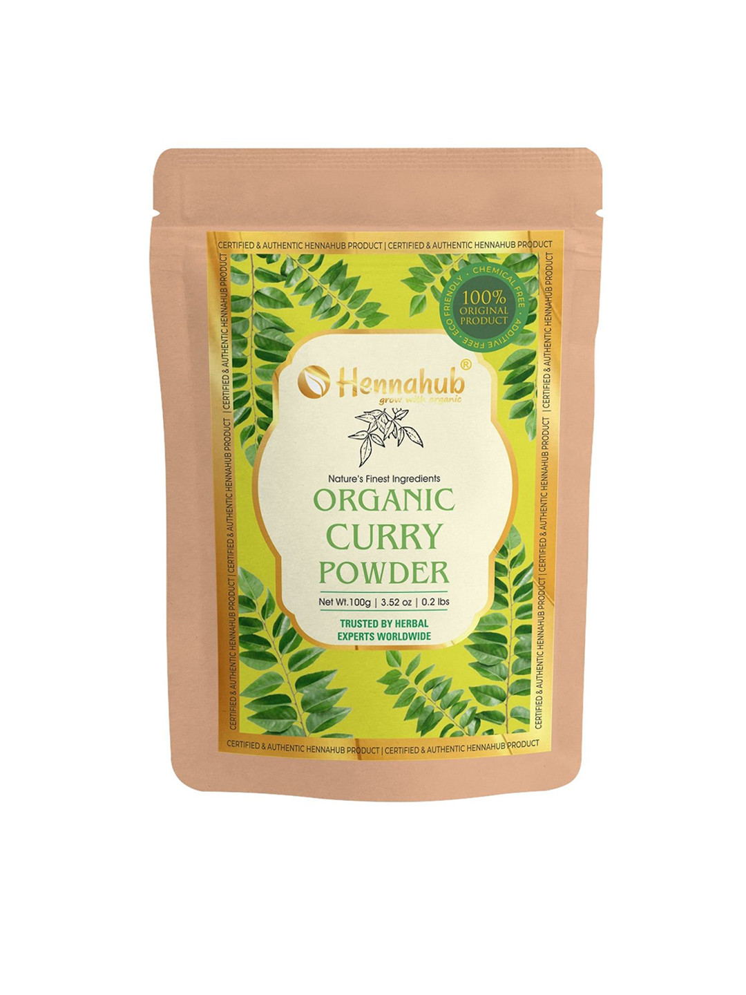 HENNAHUB Organic Curry Leaves Powder For Enhancing Hair Growth and Shine- 100 g