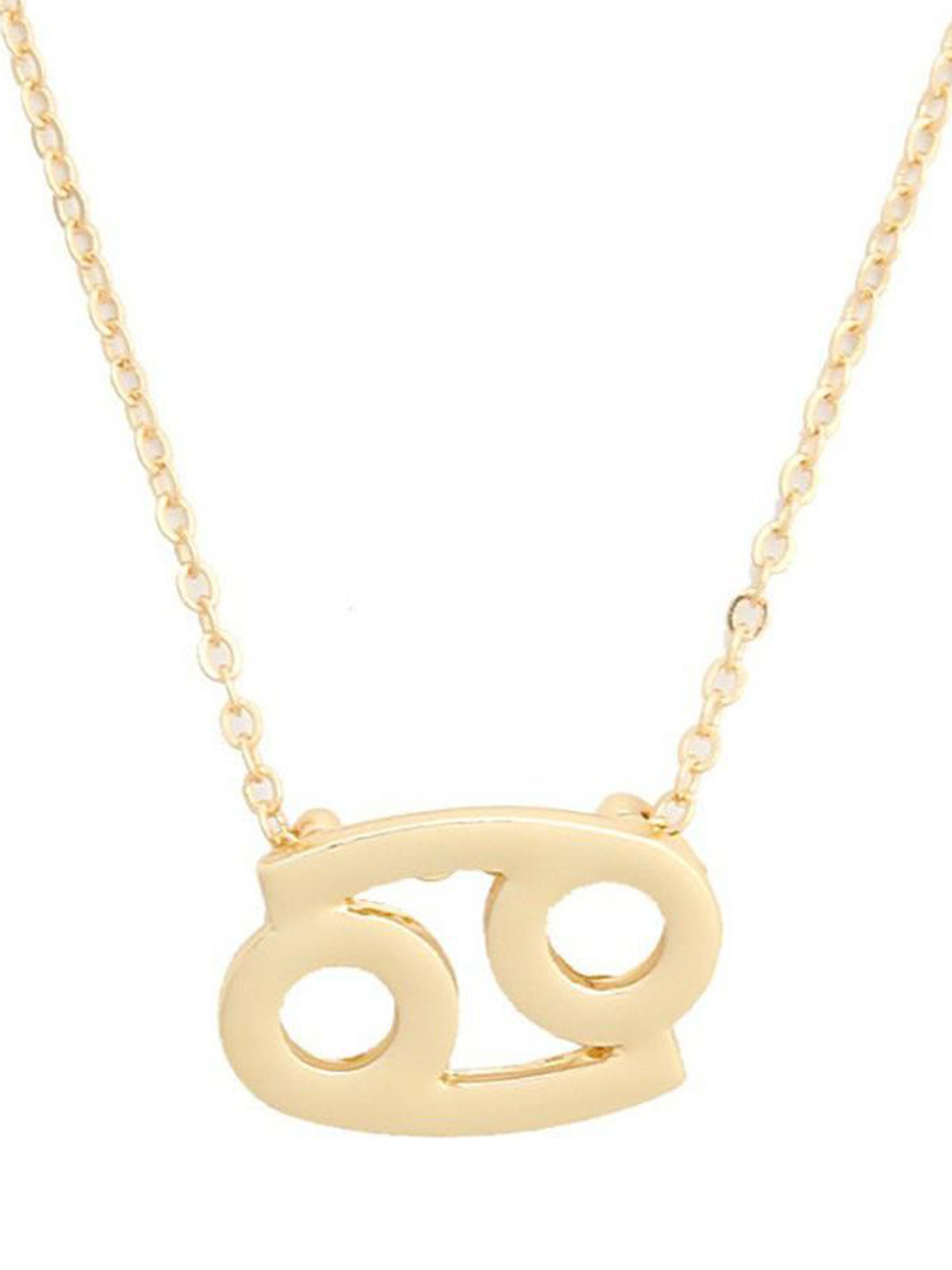 DESTINY JEWELS Gold-Plated Cancer Zodiac Pendant Symbol Zodiac Sign Necklace