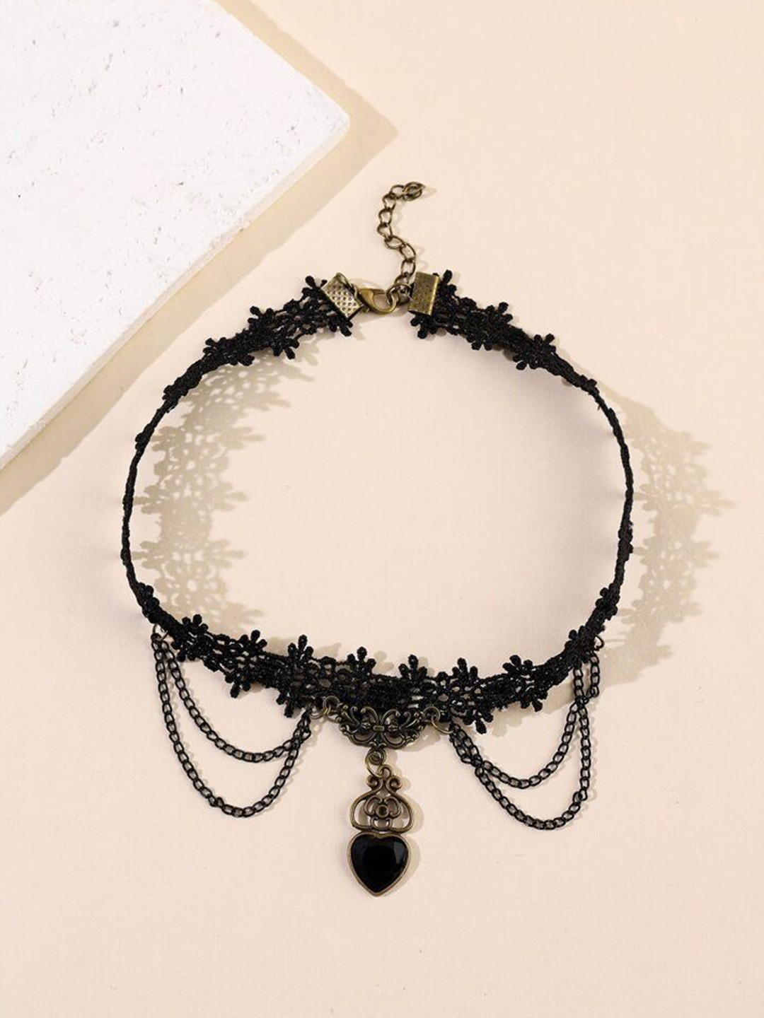 DESTINY JEWELS Beaded Lace Necklace