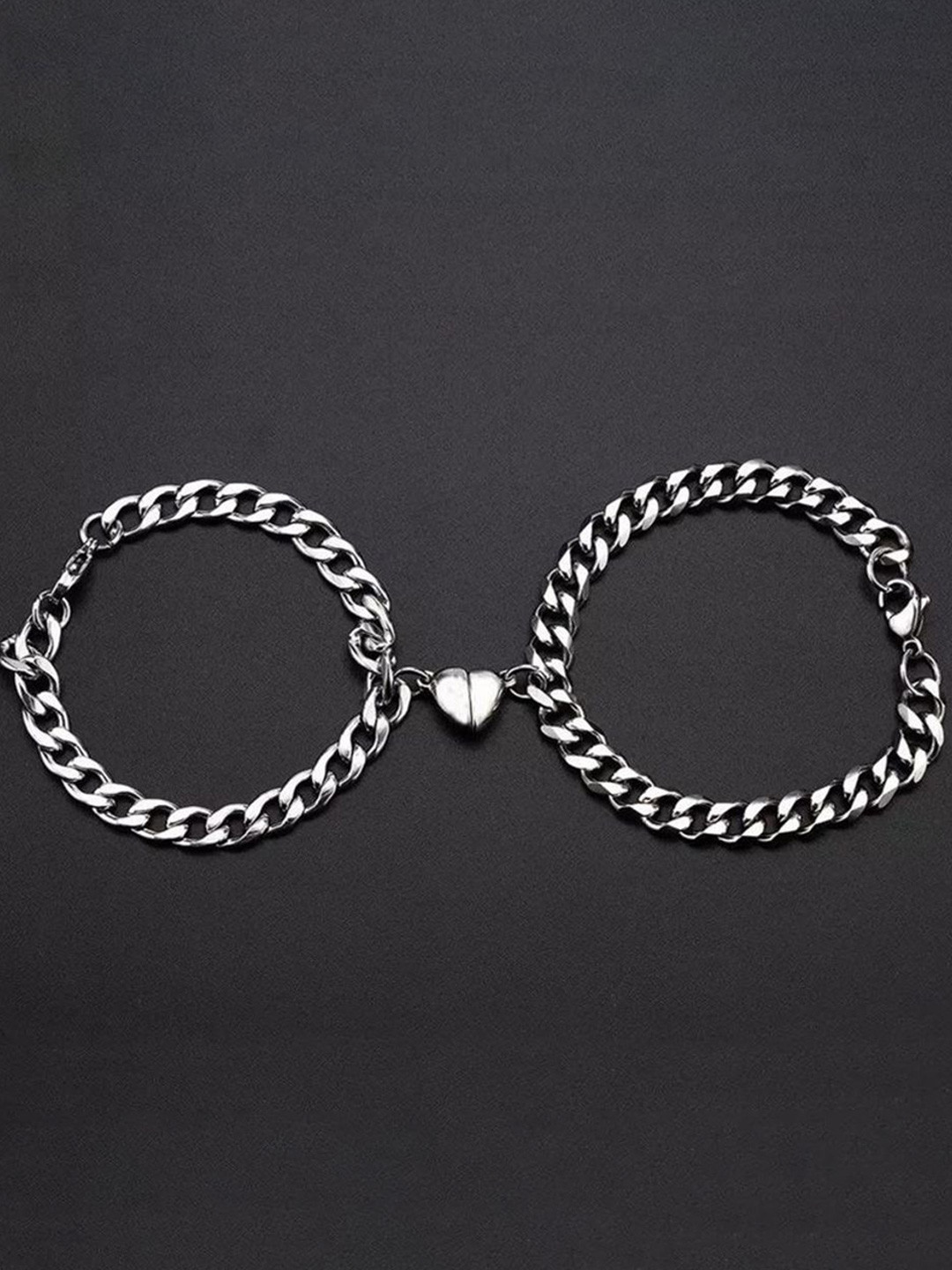 DESTINY JEWELS Silver-Plated Link Bracelet