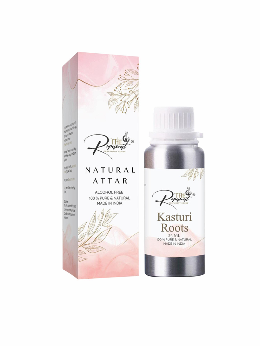 THE RUPAWAT Perfumery House Kasturi Roots 100% Pure & Natural Alcohol-Free Attar - 25 ml