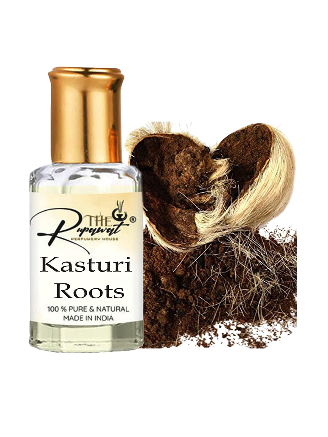 THE RUPAWAT Perfumery House Kasturi Roots Natural Alcohol-Free Attar - 12 ml