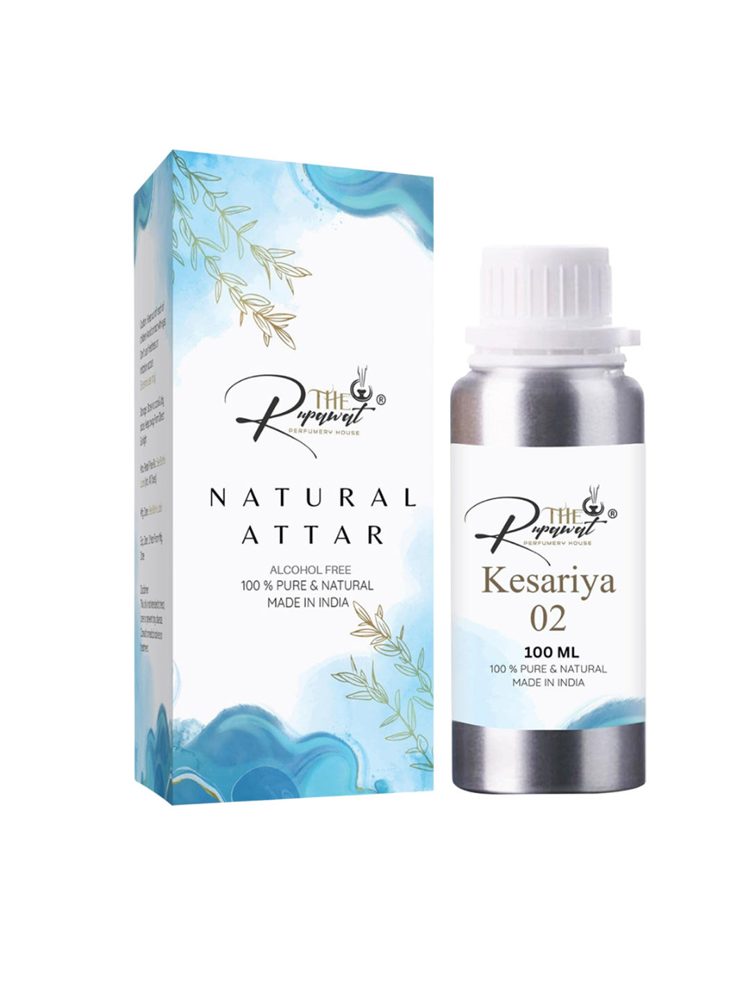 THE RUPAWAT Perfumery House Kesariya 02 Natural Alcohol Free Attar - 100 ml