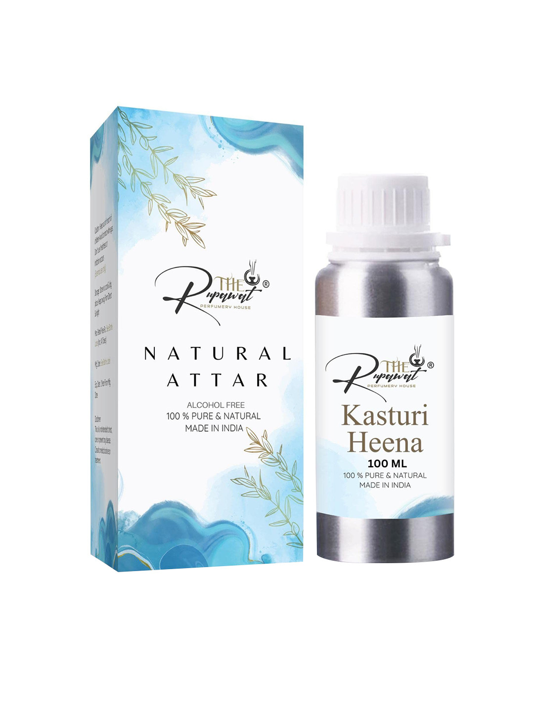 THE RUPAWAT Perfumery House Kasturi Heena Natural Alcohol-Free Attar - 100 ml