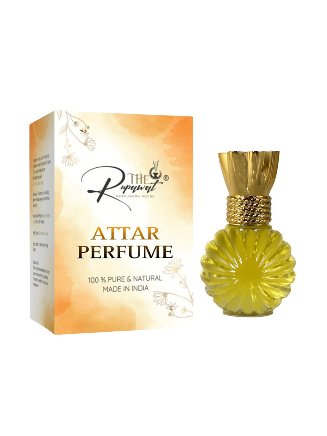 THE RUPAWAT Perfumery House Kashmiri Saffron Premium Natural & Alcohol-Free Attar - 12 ml