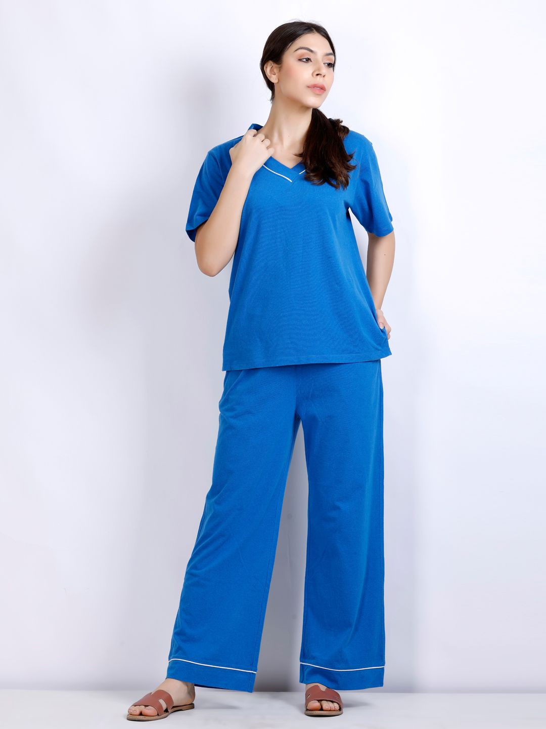 MX Miazi Xchange V-Neck Top With Trousers