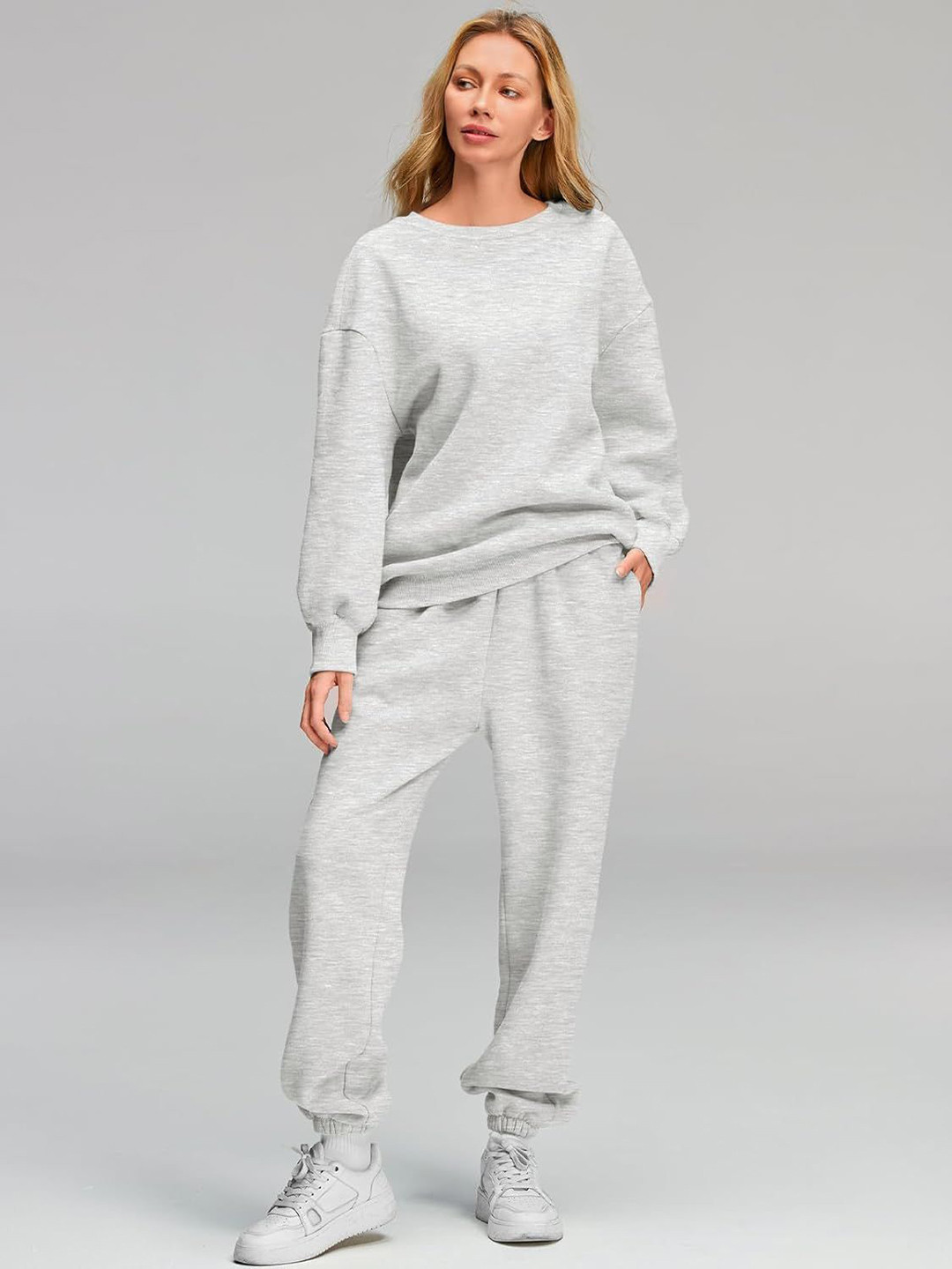 Q-rious Women Oversized Sweatshirt & Joggers Track Suit