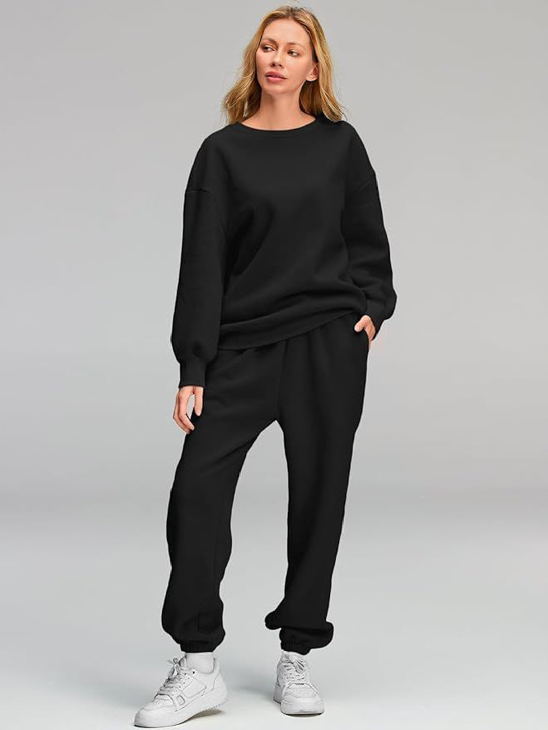 Q-rious Women Oversize Sweatshirt & Joggers Co-ord Set