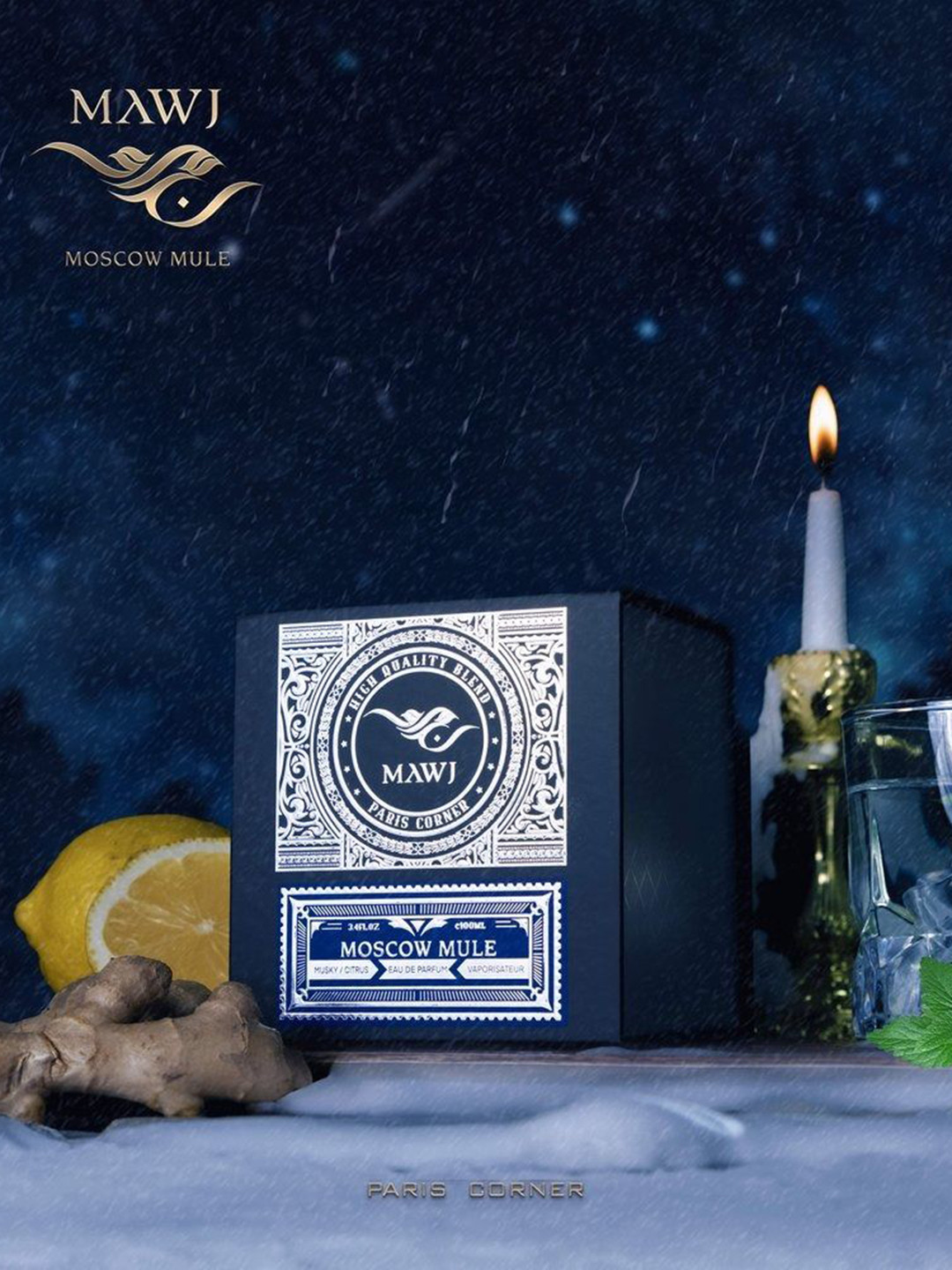 Paris Corner Perfumes Mawj Moscow Mule Long Lasting Eau De Parfume- 100 ml