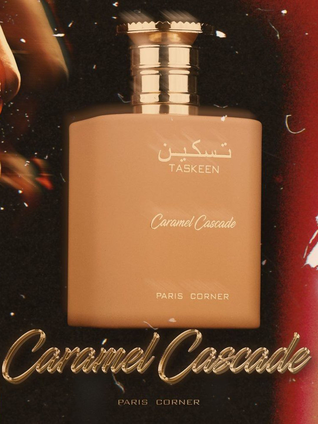 Paris Corner Perfumes Taskeen Caramel Cascade Long Lasting Eau De Parfume- 100 ml