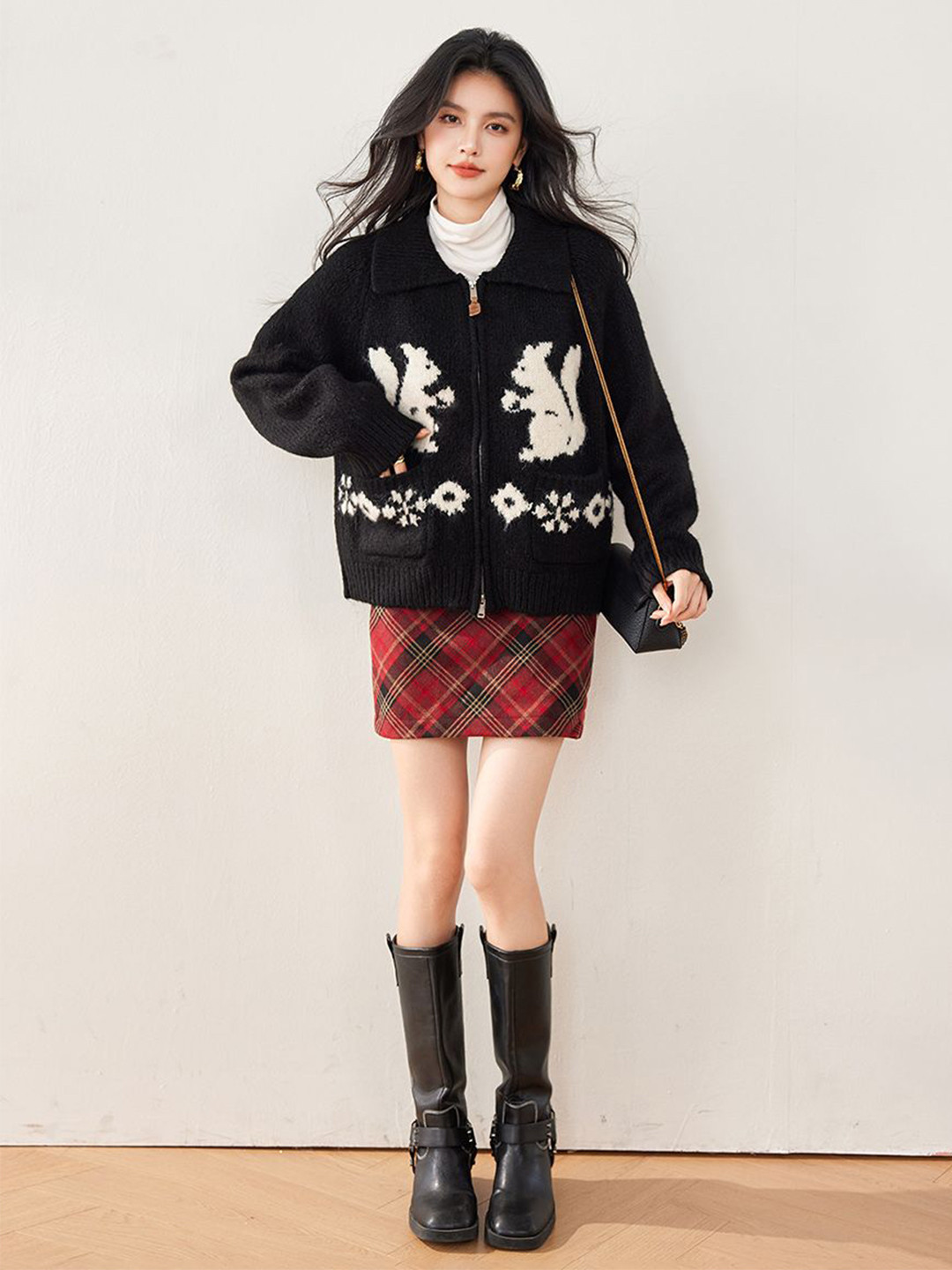 JC Collection Women Fair Isle Cardigan