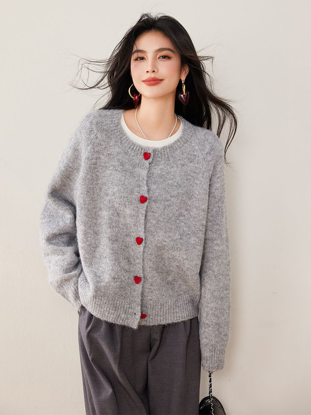 JC Collection Women Fuzzy Cardigan
