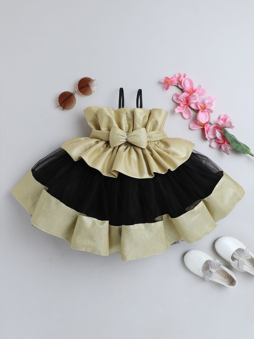 TINY MINY ME Girls Satin Gown Dress