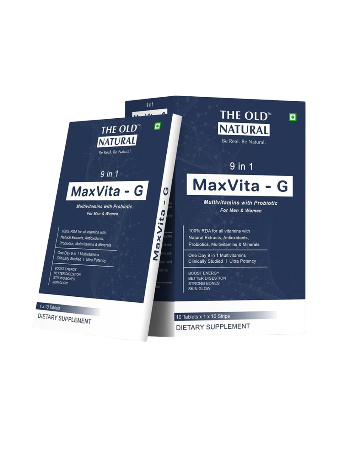 The Old Natural Set of 10 Maxvita-G Multivitamin Strips - 10 Tablets Each