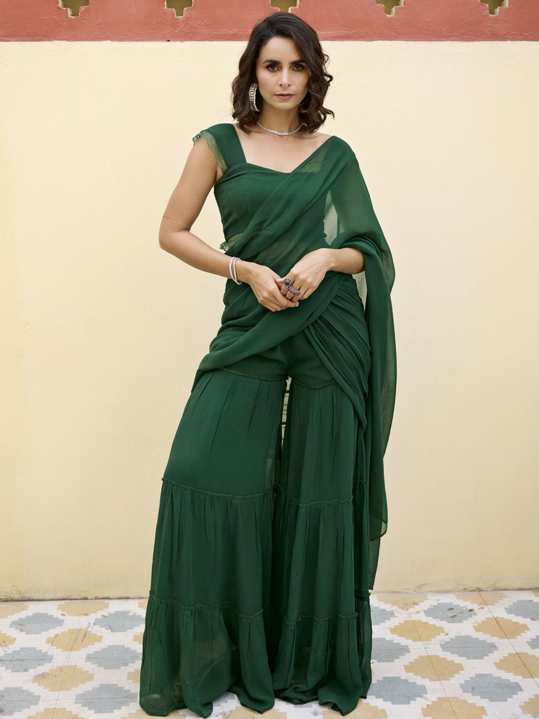 BAARO MASI Women Palazzo Saree