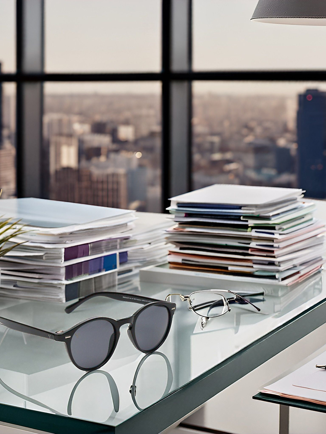 SUNNIES Unisex Round Sunglasses with UV Protected Lens SNS-013-C5(B)-Black-2