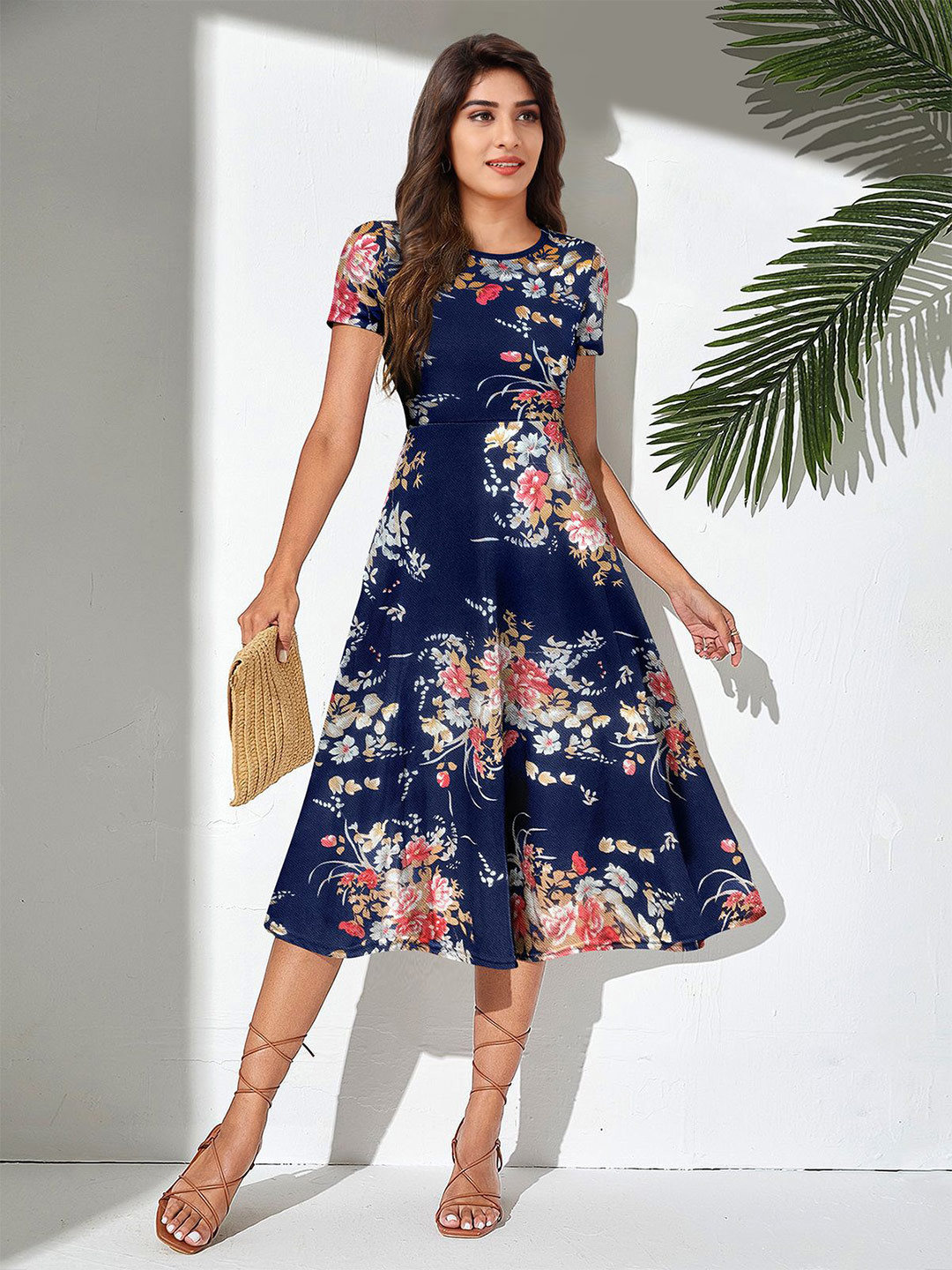 NORZY PARIS Women Floral Printed A-Line Dress