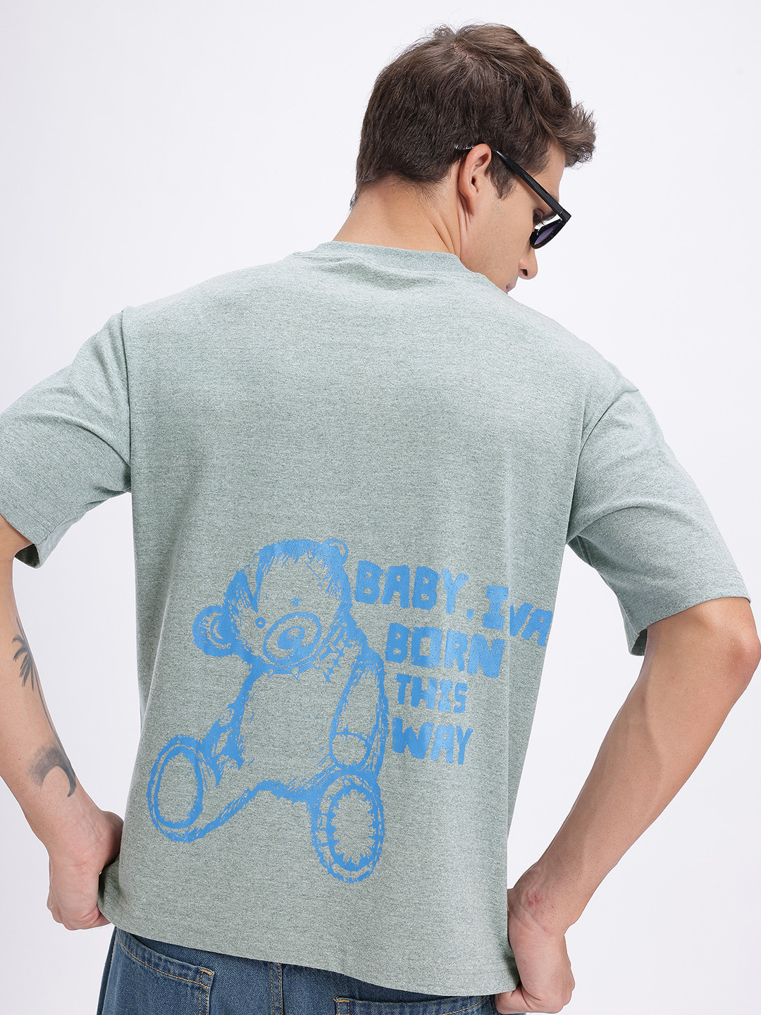glitchez Placement Print Relaxed T-shirt