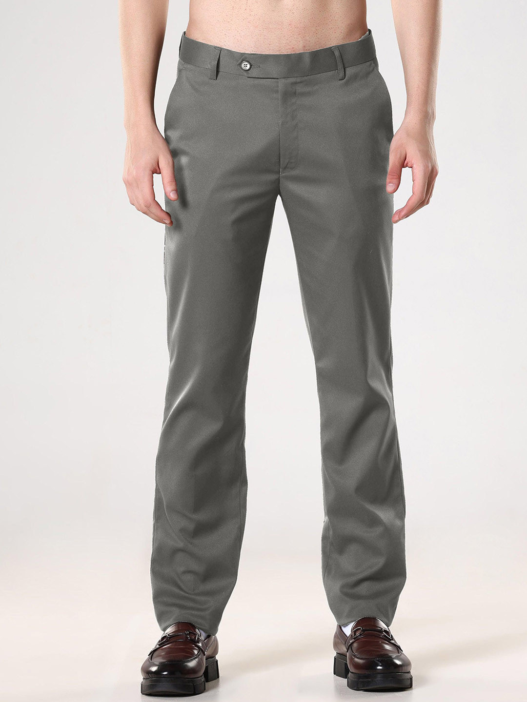 Espanshe Men Regular Fit Custom Formal Trousers