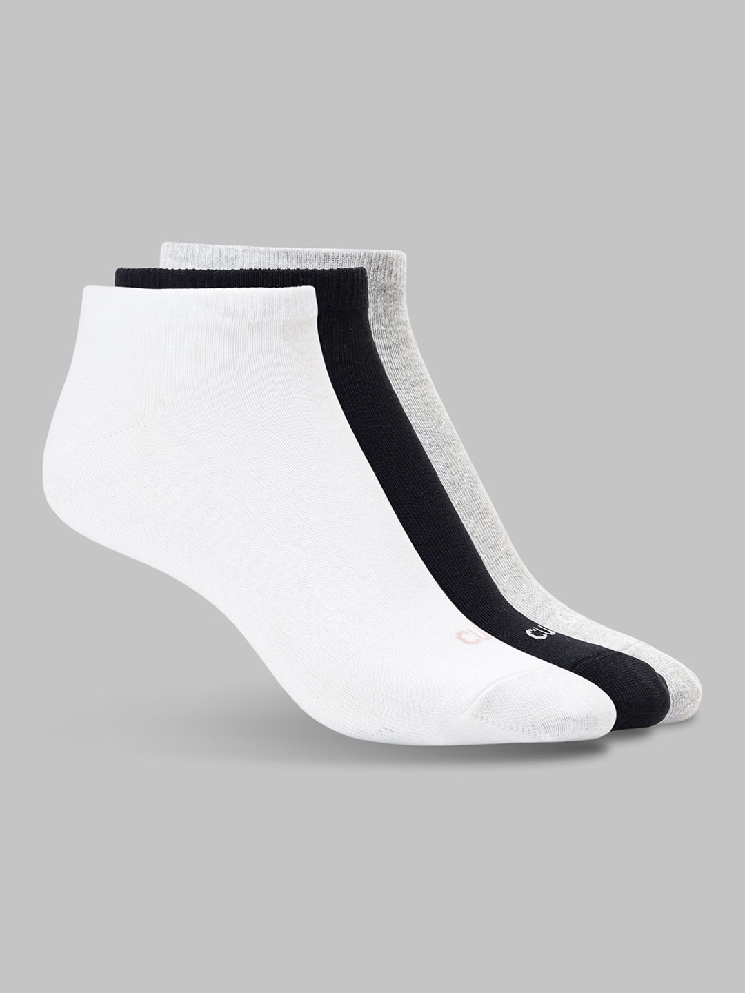 CULT Women Pack of 3 Low Ankle Cotton Socks Multi Colour
