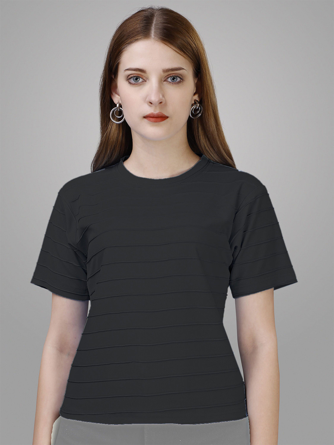 Vegles Women Round Neck Top