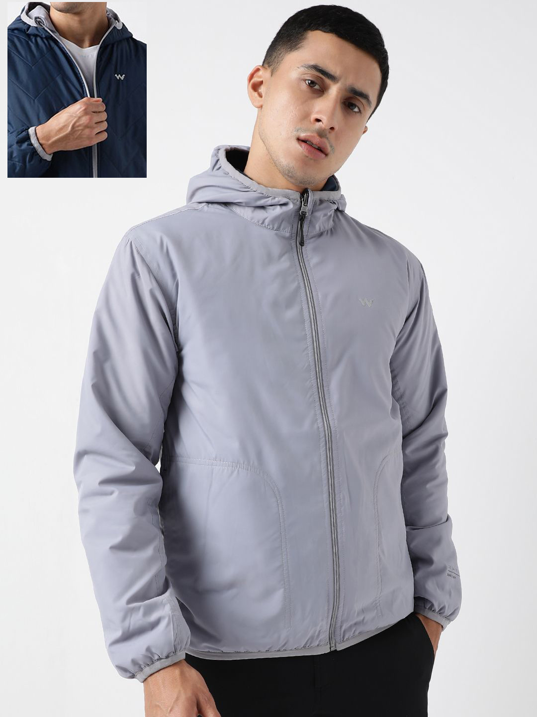 Wildcraft Men Hooded Solid Casual Quilted Lightweight Jacket