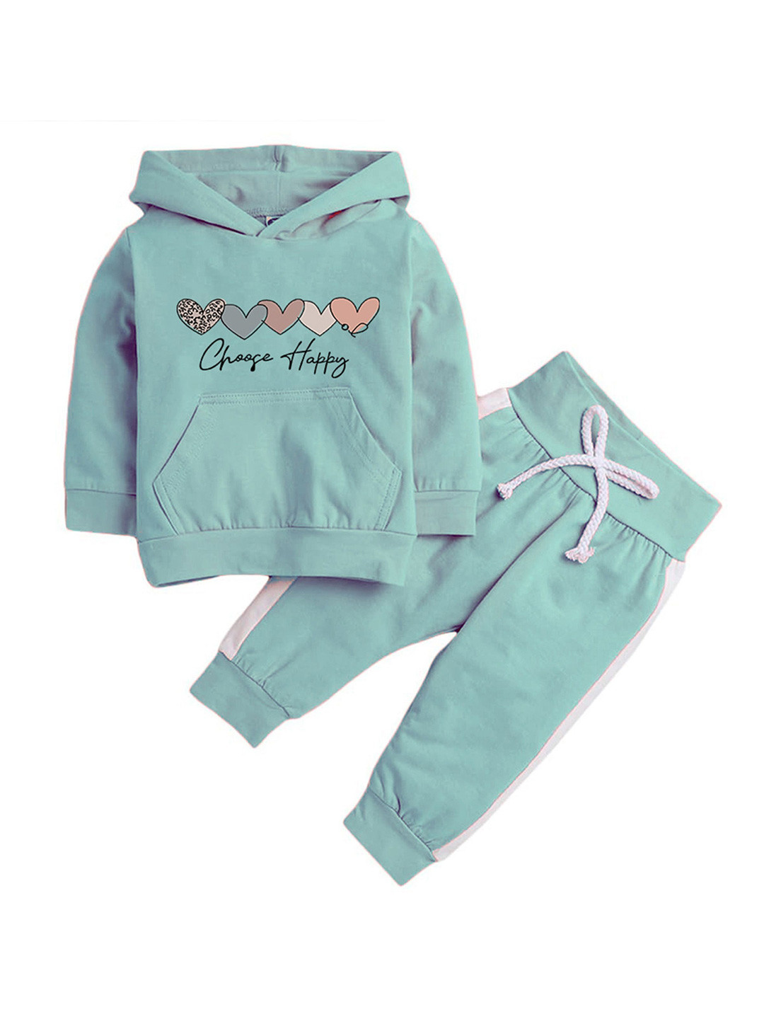 Porpy Unisex Kids Printed Sweatshirt with Trousers