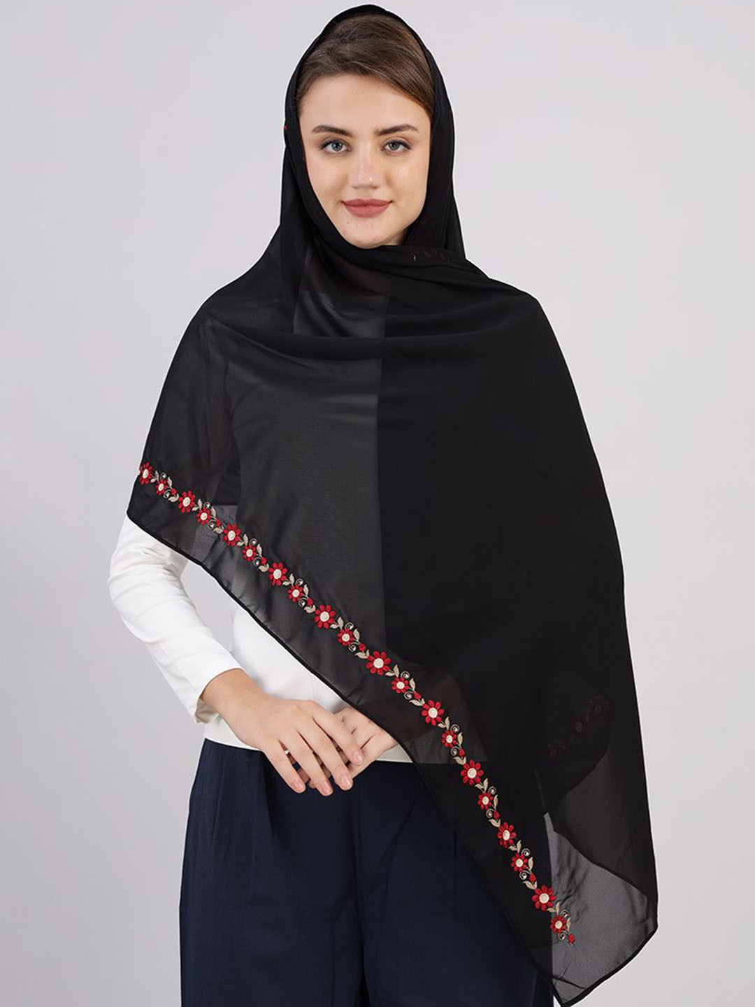 IDH London Women Embroidered Hijab