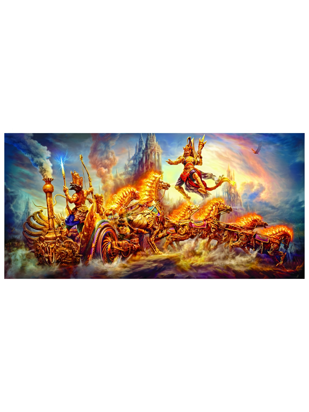 Inephos Canvas Wall Rectangle Paintings Wall Art -33.46 x 15.94In
