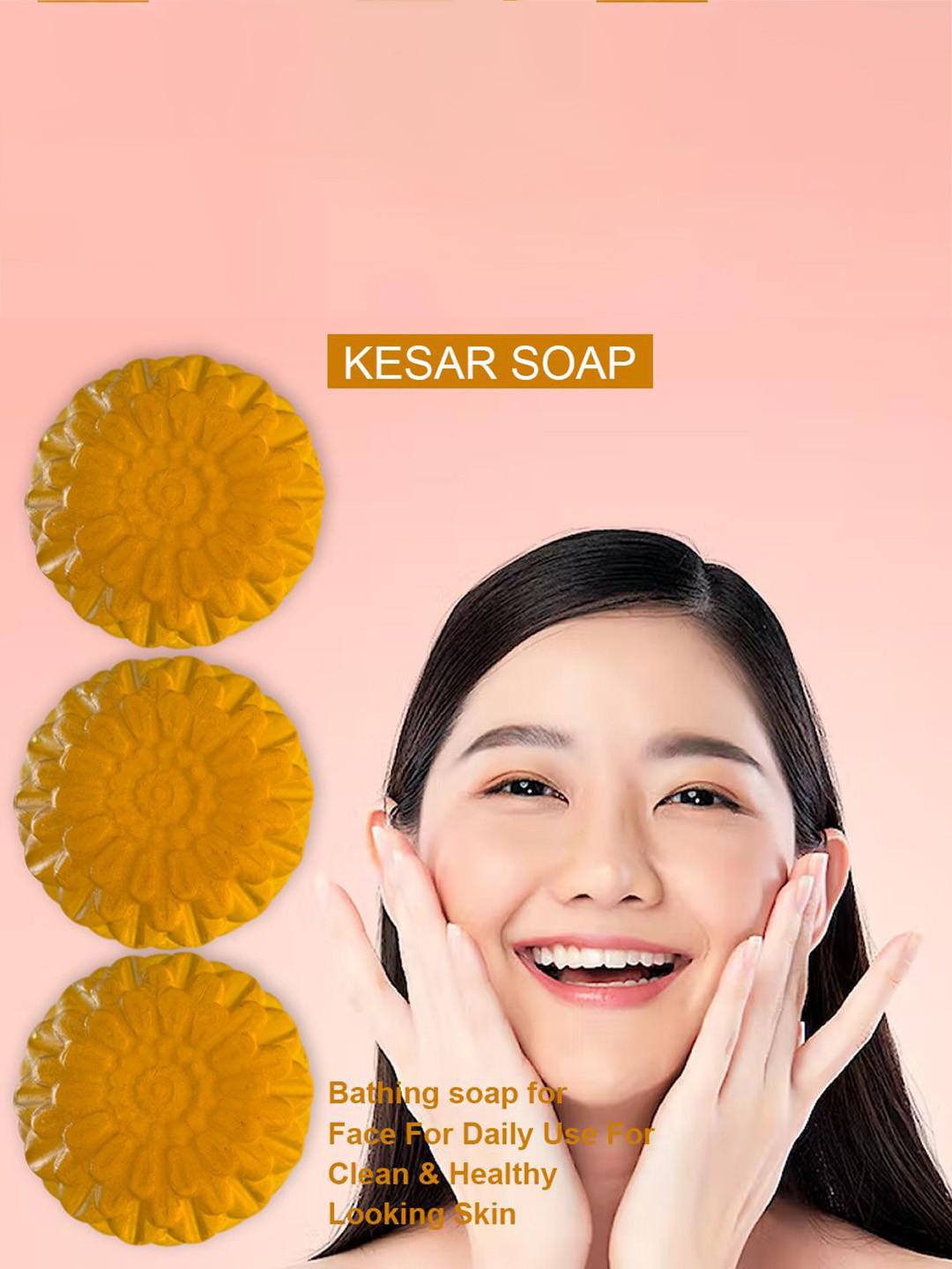 GROOVY Set Of 3 Fig Fantasy Kesar Bathing Bar- 100 g Each