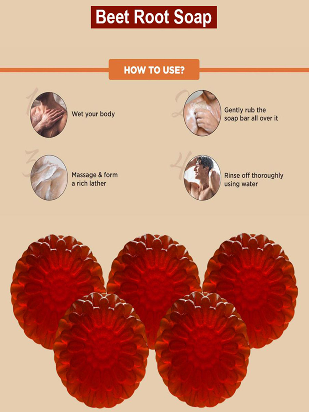 GROOVY Set Of 5 Garlic Glow Beet Root Bar- 100 g Each