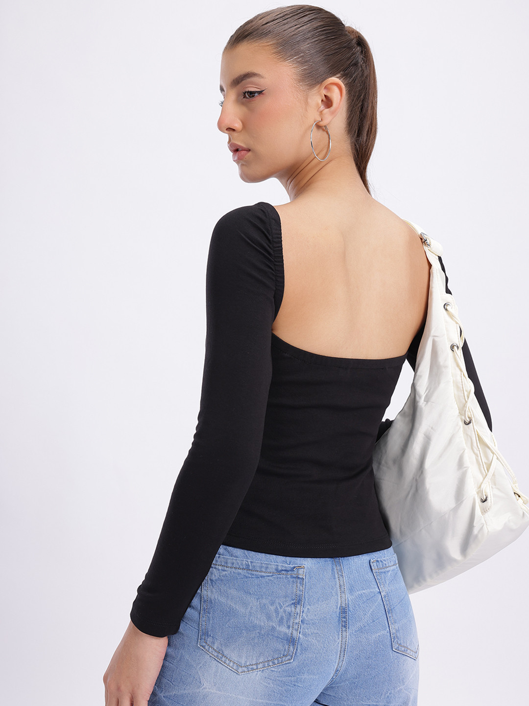 glitchez Styled Back Slim Fit Top