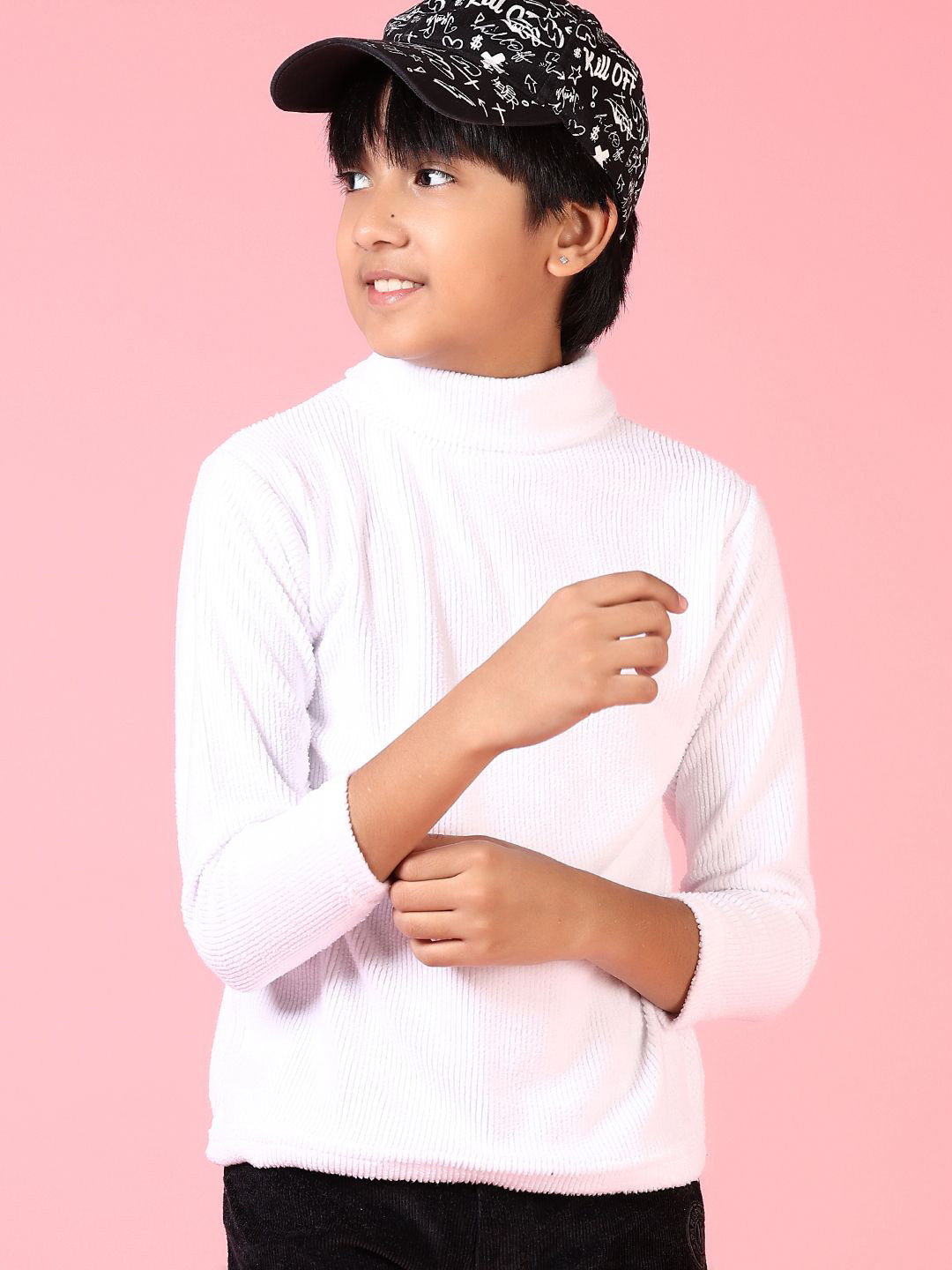 V-Mart Boys Henley Neck Pullover Sweaters