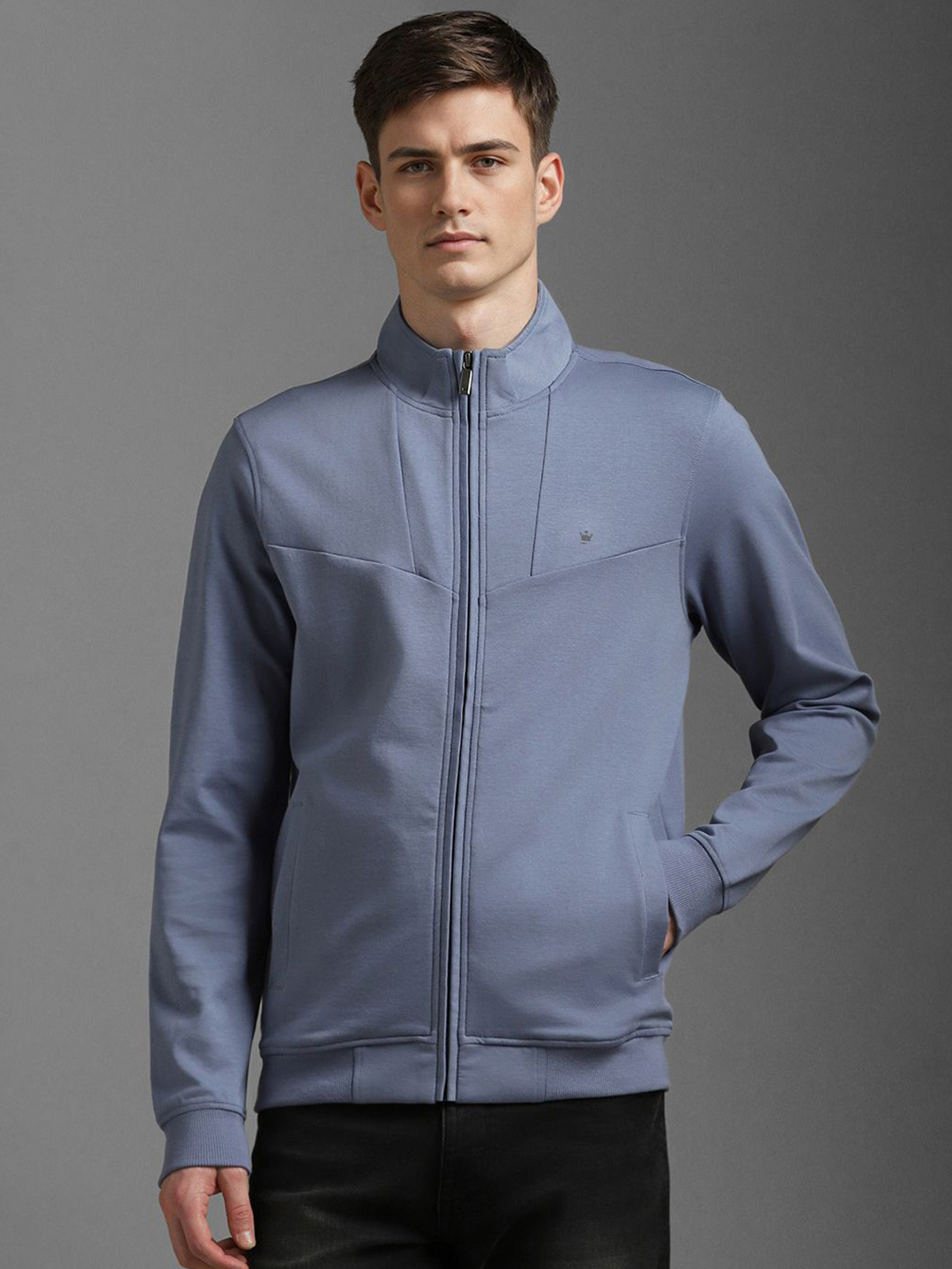 Louis Philippe Sport Men High Neck Sweatshirt