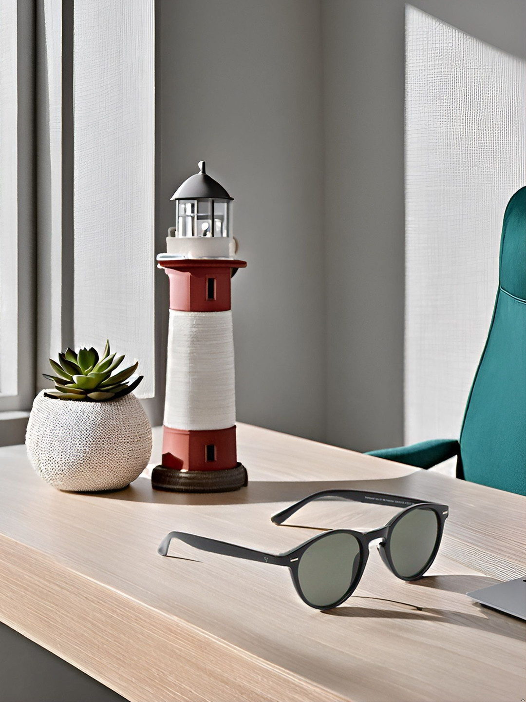 SUNNIES Unisex Round Sunglasses with UV Protected Lens SNS-013-C6(B)