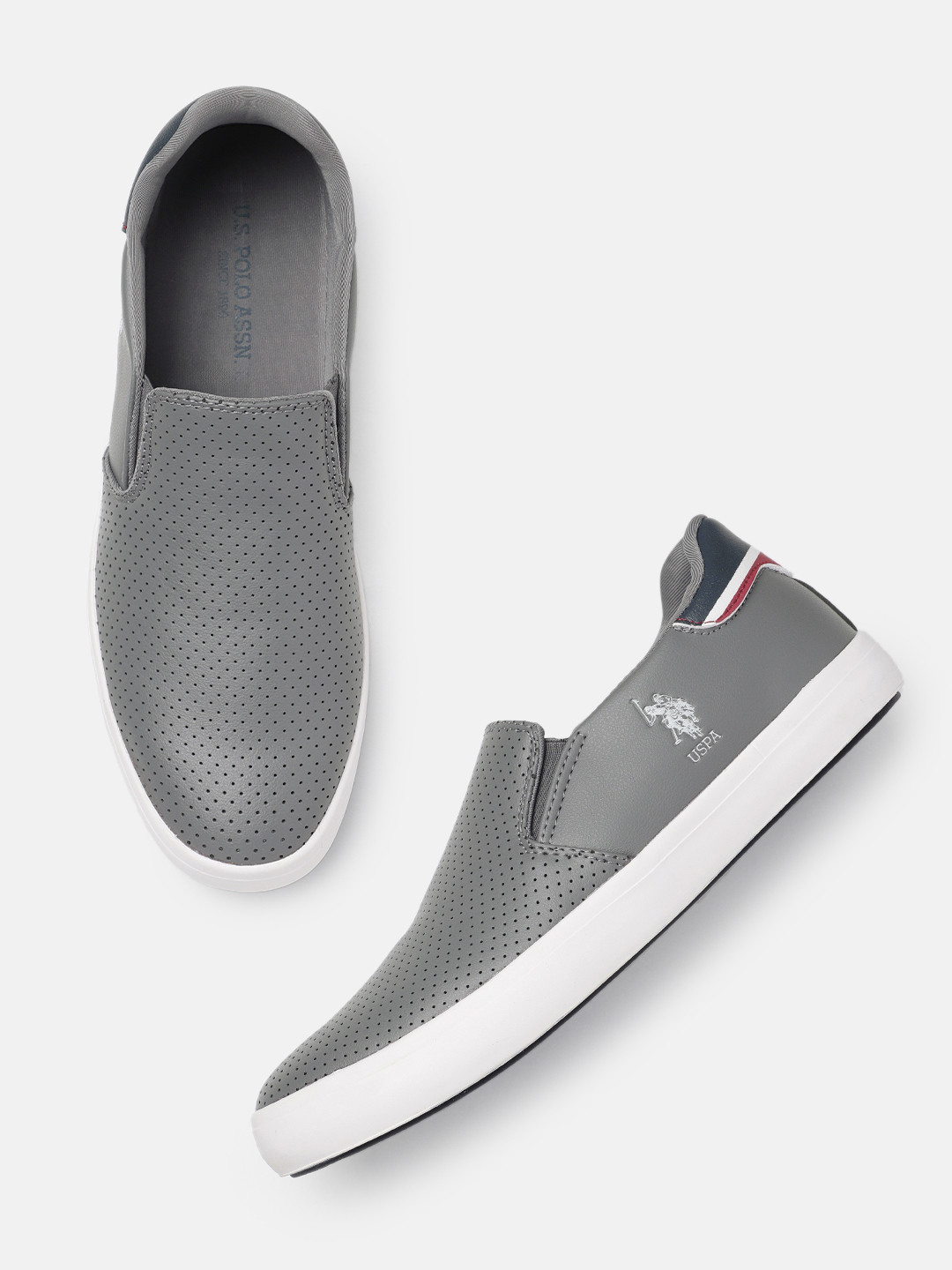 U.S. Polo Assn. Men CAMPBELL 3.0 Perforations Slip-On Sneakers