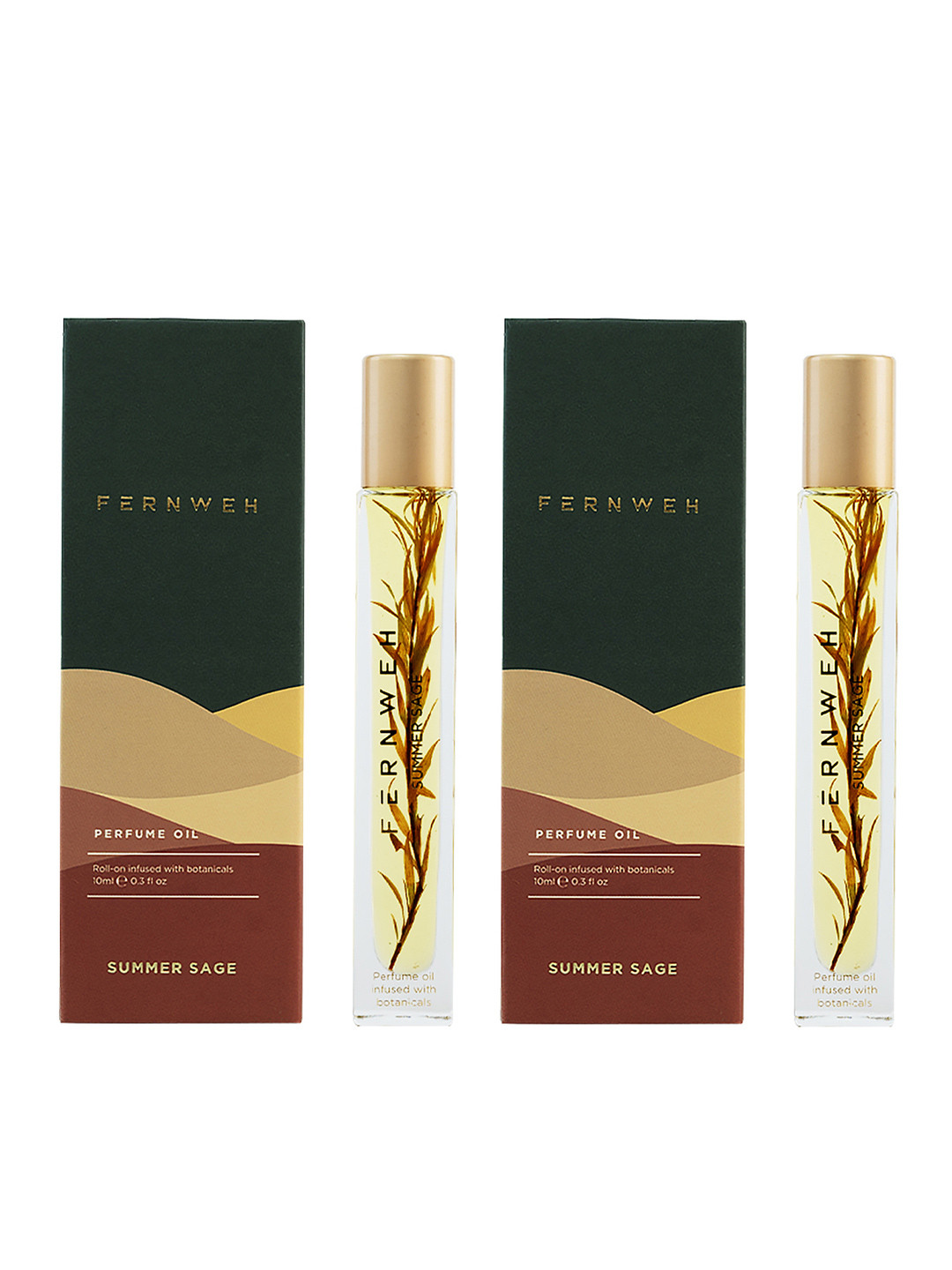 Fernweh Men Set Of 2 Summer Sage Long Lasting Eau De Parfum - 10 ml Each
