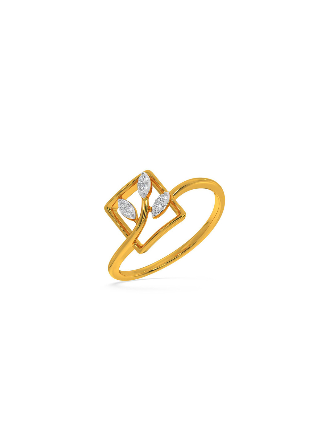 KISNA DIAMOND AND GOLD JEWELLERY Women 14 Kt Ring Diamond 1.16 g